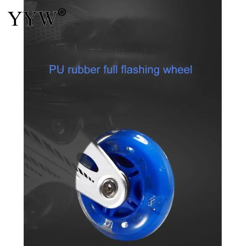 Роликовые коньки из искусственной кожи регулируемые 4 колеса патины