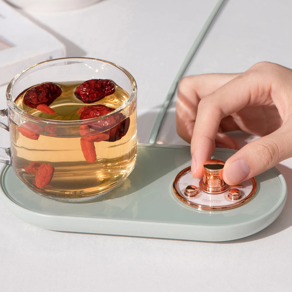 

DC5V USB Cup Heater Warmer Smart Thermostatic Cup Coaster Heating Mat Hot Pad Automatic Keep Drink Warm Heater Mugs Coaster