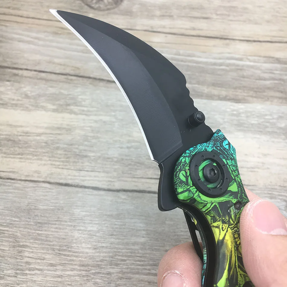 Охотничий нож тактический керамбит из нержавеющей стали 5 цветов для туризма