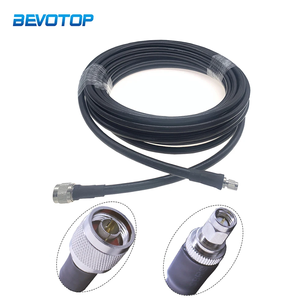 

Low Loss LMR400 Cable N Male to SMA Male Plug 50 Ohm 50-7 Pigtail RF Coaxial Jumper for 4G LTE 50CM 1M 2M 5M 10M 15M 20M 25M 30M