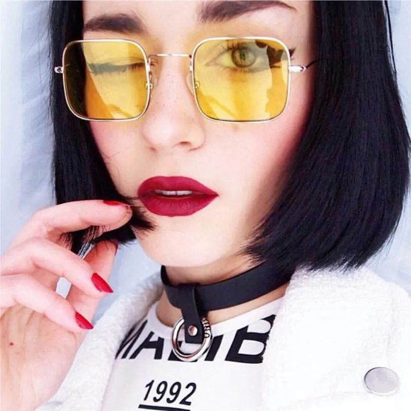 2019 Винтажные Солнцезащитные очки стимпанк маленькие узкие солнцезащитные для