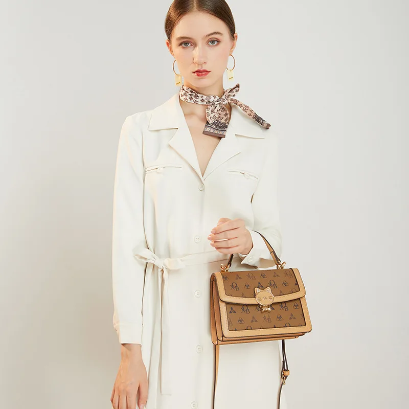 100% Genuine Leather Bag Women 2021 New Fashion All-match One-shoulder Diagonal Chain Bags Large Capacity Purses and Handbags Cc