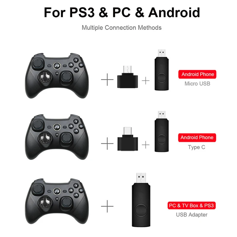 Беспроводной игровой контроллер с двойной вибрации геймпад для PS3 консоли ESM 9101