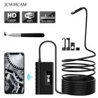 Эндоскоп с объективом 5,5 мм, Полужесткий кабель для iPhone, Android, Wi-Fi, водонепроницаемый Телескопический Бороскоп, светодиодная подсветка TubeCamera