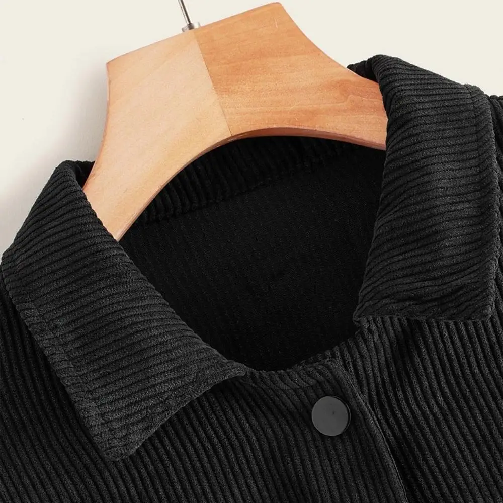 Новая весенняя Вельветовая куртка для женщин модное контрастное пальто с