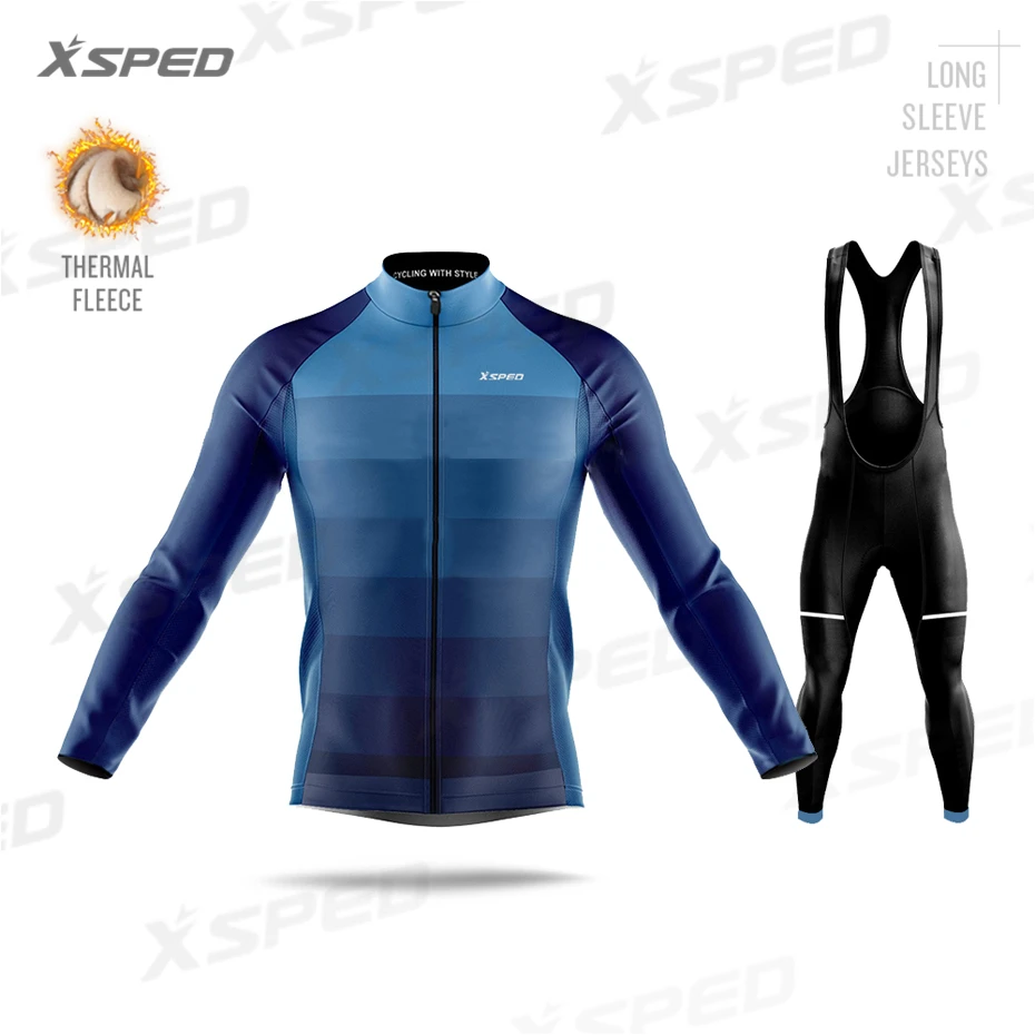 2020 Pro Team зимний комплект Джерси с длинным рукавом для велоспорта одежда