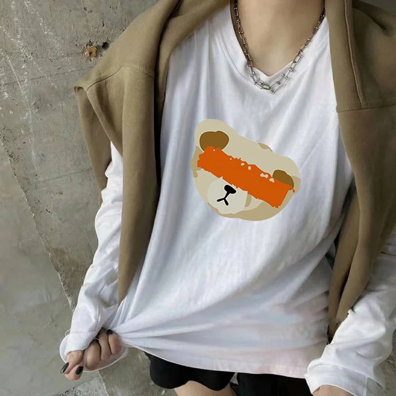 

T-shirt Women's Long Sleeve 2021 Spring and Autumn Mid-Length White