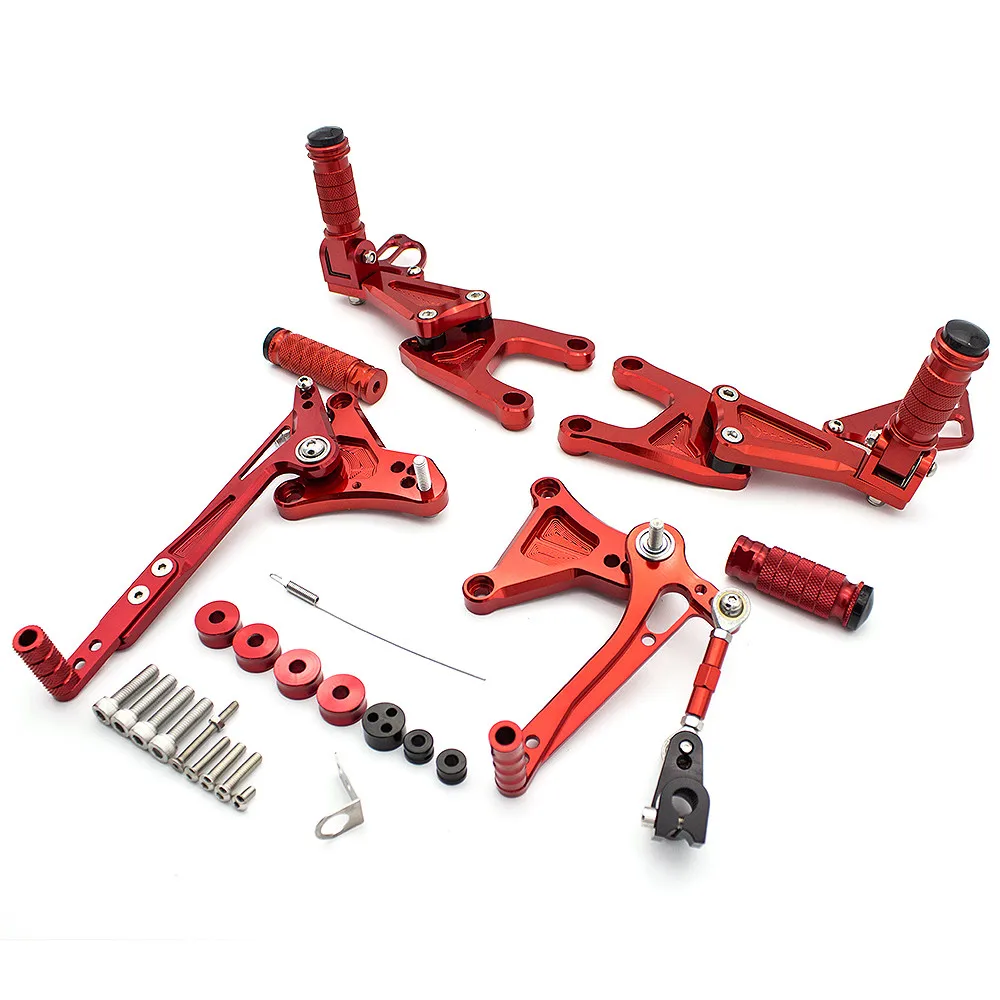 ЧПУ Алюминиевые Регулируемые задние комплекты колышки для ног Benelli TNT125 TNT 125 2016 2017