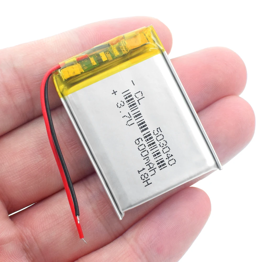 

1/2/4 Pieces 600mAh 503040 Lithium Li-ion Polymer Battery 40x30x5mm Li-Po Battery Cell For Voice Recorder Headset Speaker E-book
