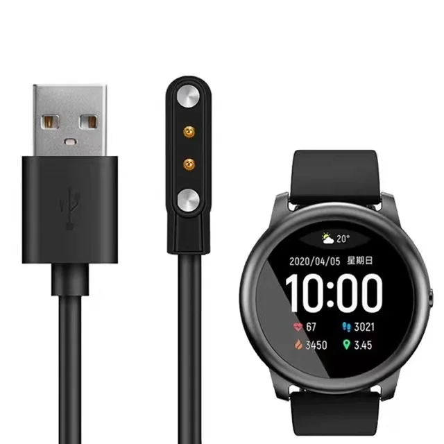 

Зарядный адаптер для док-станции умных часов, магнитный USB-кабель для зарядки, шнур, провод для Haylou Solar LS05, спортивные умные часы