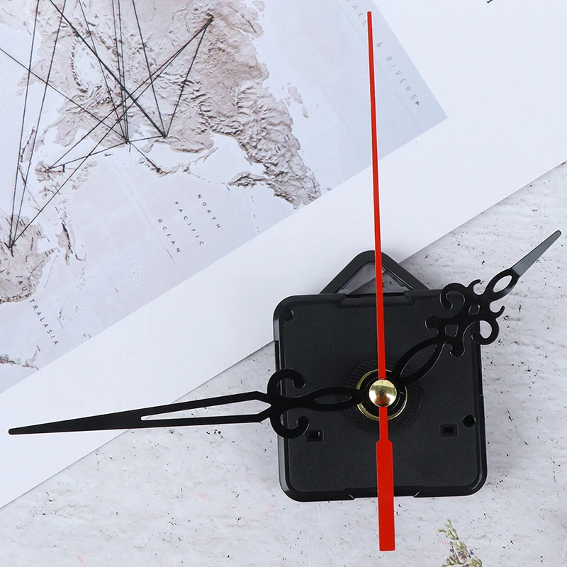 

Profession And High Quality Quartz Clock Movement Mechanism Parts Spindle Long Red Black Hollow Out Hands