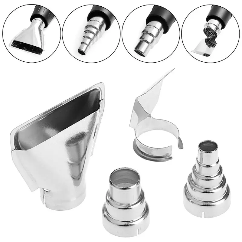 

4Pcs Heat Air Nozzles Electric Kit Accessories Industrial Tools Shrink Wrap K1KA
