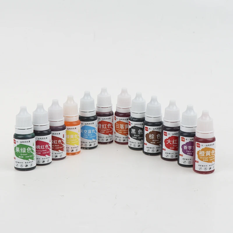 

4pcs10ml Food Coloring Liquid Dye Pigment Baking Fondant Cooking Icing Colorant