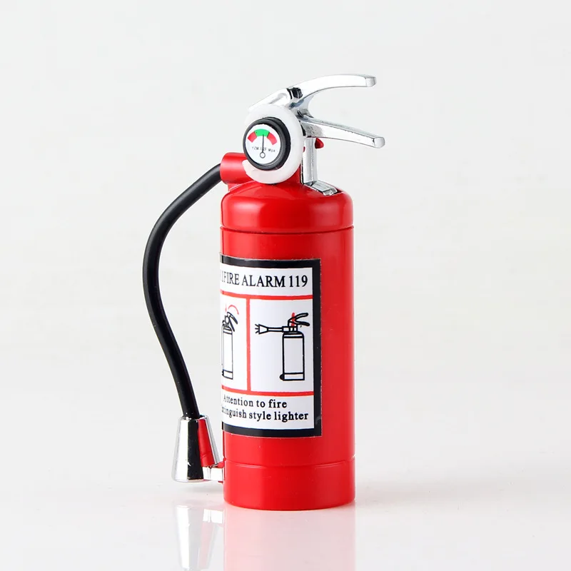 

Novel and Unique Creative Fire Extinguisher Shape Lighter with LED Light Unusual Smoking Accessories Good Gift for Men Lighter