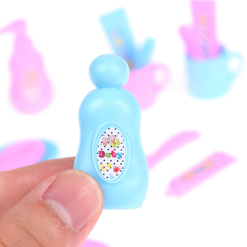 

1 Set 1/6 1/12 Dollhouse Miniature Mini Cup Toothpaste Toothbrush for Dollhouse Furniture Accessories Toy