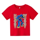 Хлопковая футболка с коротким рукавом и графическим принтом для мальчиков и девочек