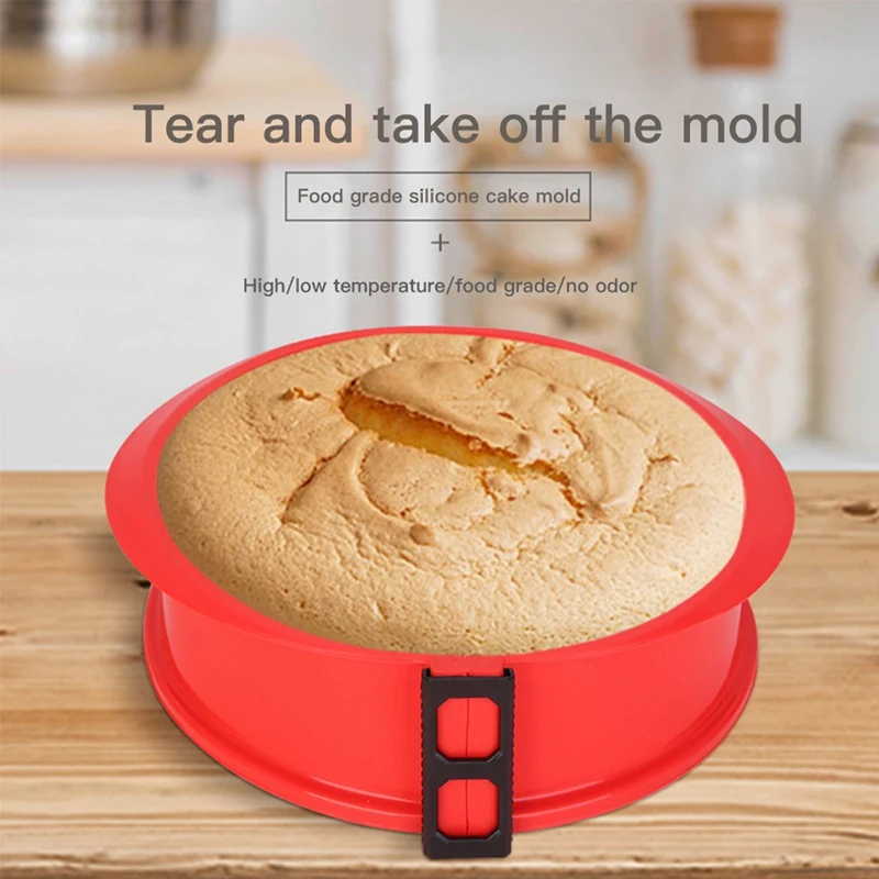 2 PCS Silicone Spring Form Pan Cake Mould Fondant Chocolate Muffin Mold DIY Baking Pastry Tool | Дом и сад