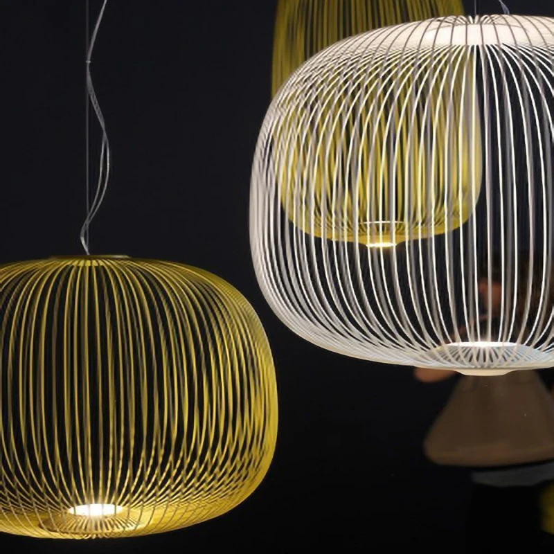 Скандинавский промышленный стиль Foscarini спицы клетка для птиц люстра с пультом