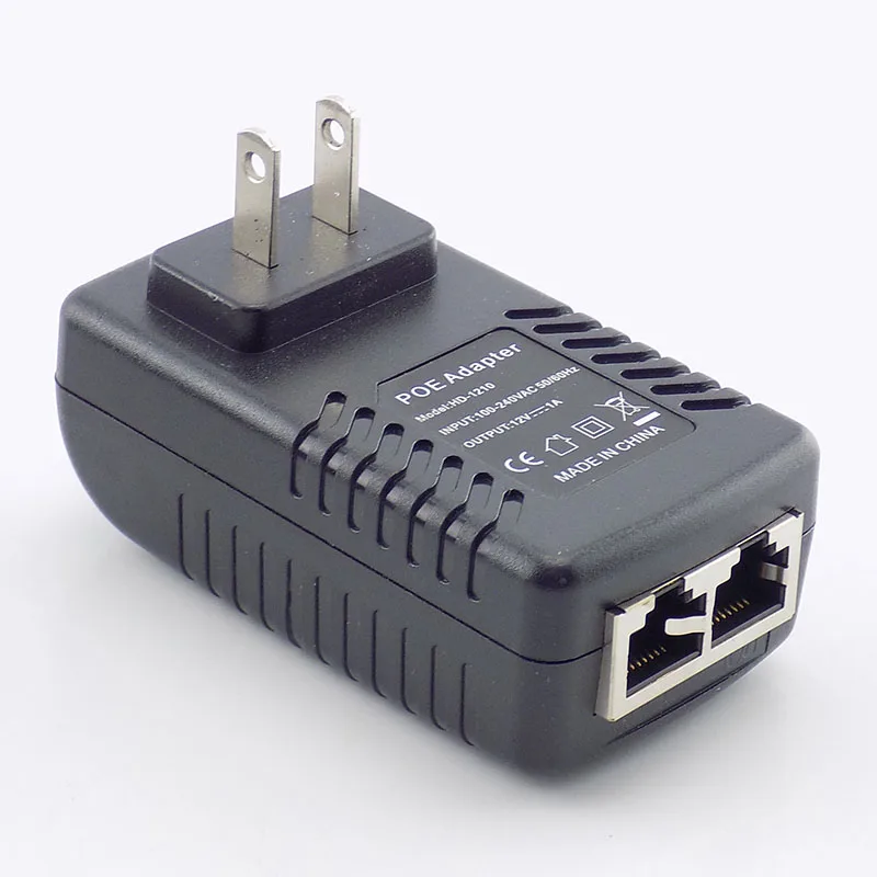POE инжектор DC 48 В 0.5A 24 Вт 12 В 1A Poe источник питания адаптер-форсунка переключатель для ip-камеры Wifi настенное зарядное устройство US/EU штекер