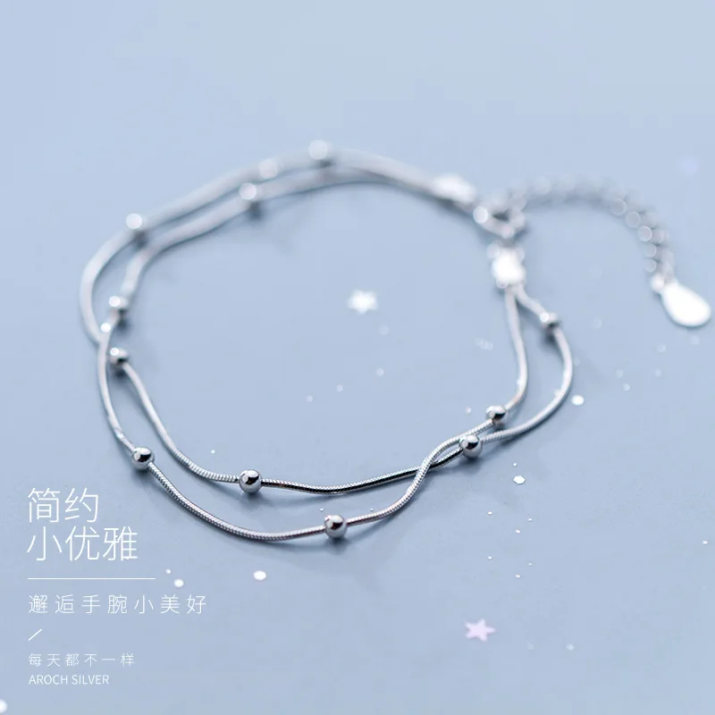 Браслет цепочка для ног женский темперамент светильник из бисера змеиная кость