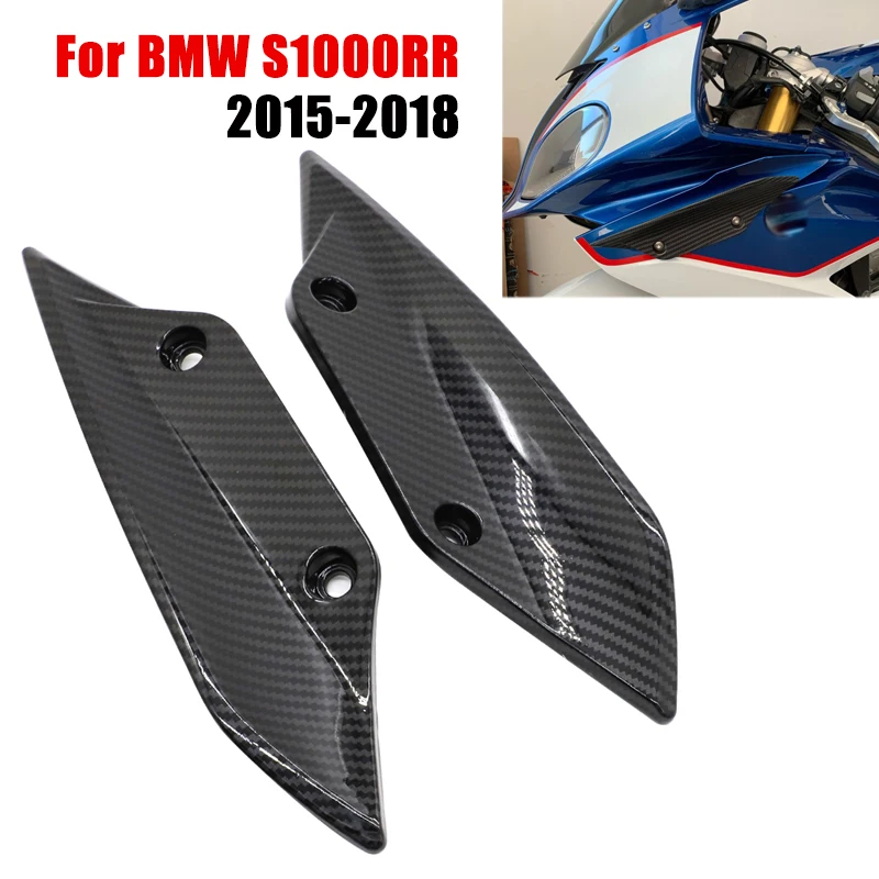 

For BMW S1000RR 2015 - 2018 Motorcycle Front Fairing Panel Cover Wing Aerodynamic Winglets Carbon S1000RR 2016 2017 S1000 RR
