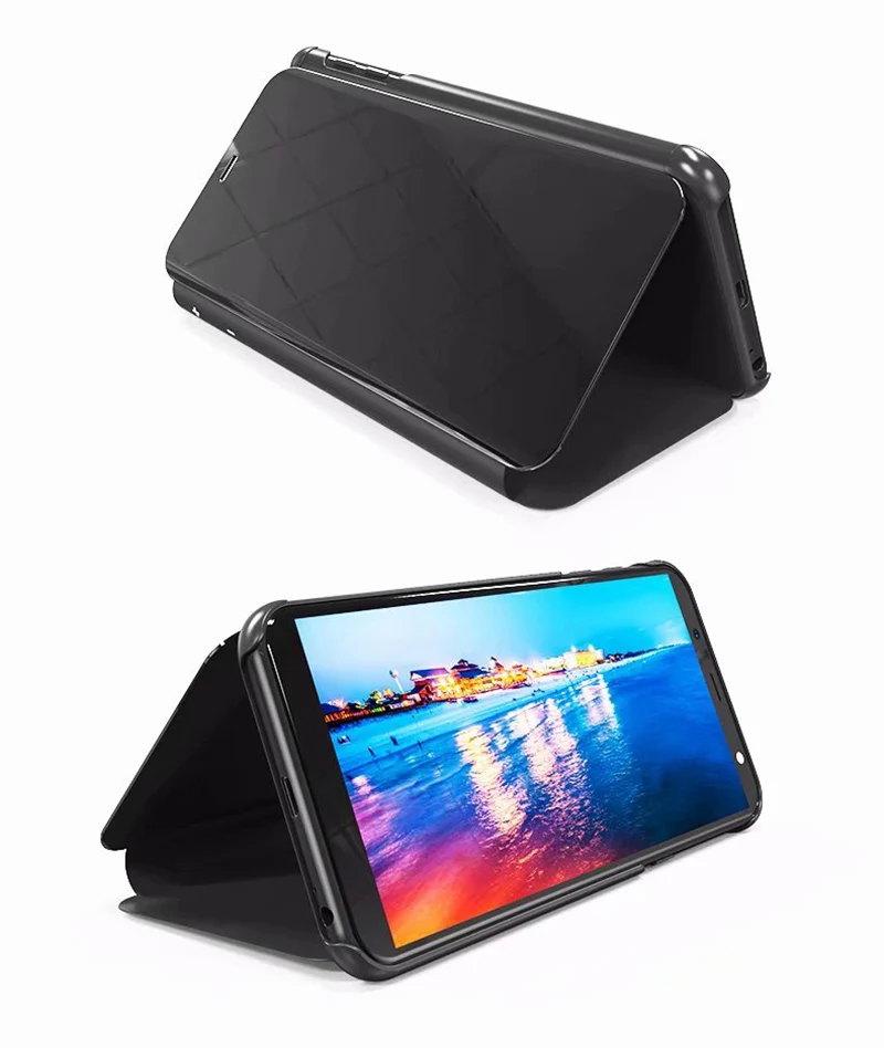 Умный зеркальный флип-чехол для samsung Galaxy S8 S9 плюс S7 край M10 M20 A5 A7 J3 J7 J5 J4 J6 J8 A6 A8 J2 Prime чехол