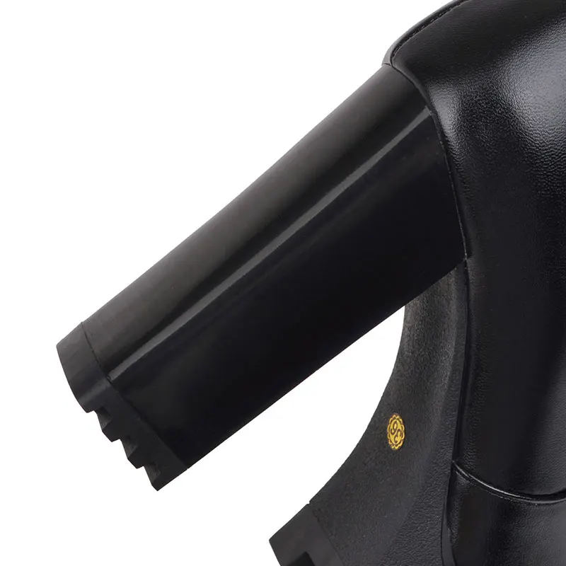 Sgesvier/Сапоги выше колена Модная обувь Женские сапоги из мягкой искусственной кожи