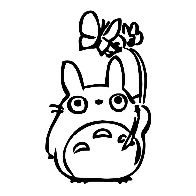 

LLY-0783 Creativity Car Stickers Totoro Modeling Decal PVC Auto Motorcycle Accessories Waterproof Self-adhesive Decals Decor