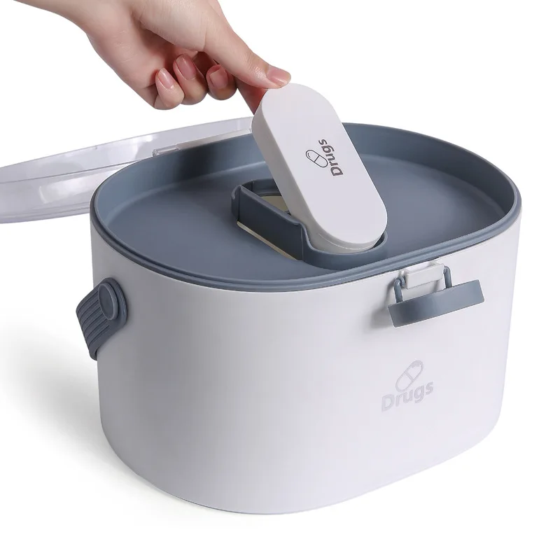 Медицинский Набор 2 уровня коробка для лекарств пластиковый контейнер