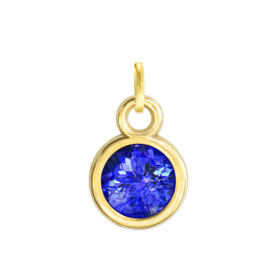 12p dark blue Цена 12 шт./лот золотой цвет Хрусталь Камень Амулеты с открытым кольцом Шарм Diy Аксессуары HC482 - Окраска металла: 12p dark blue