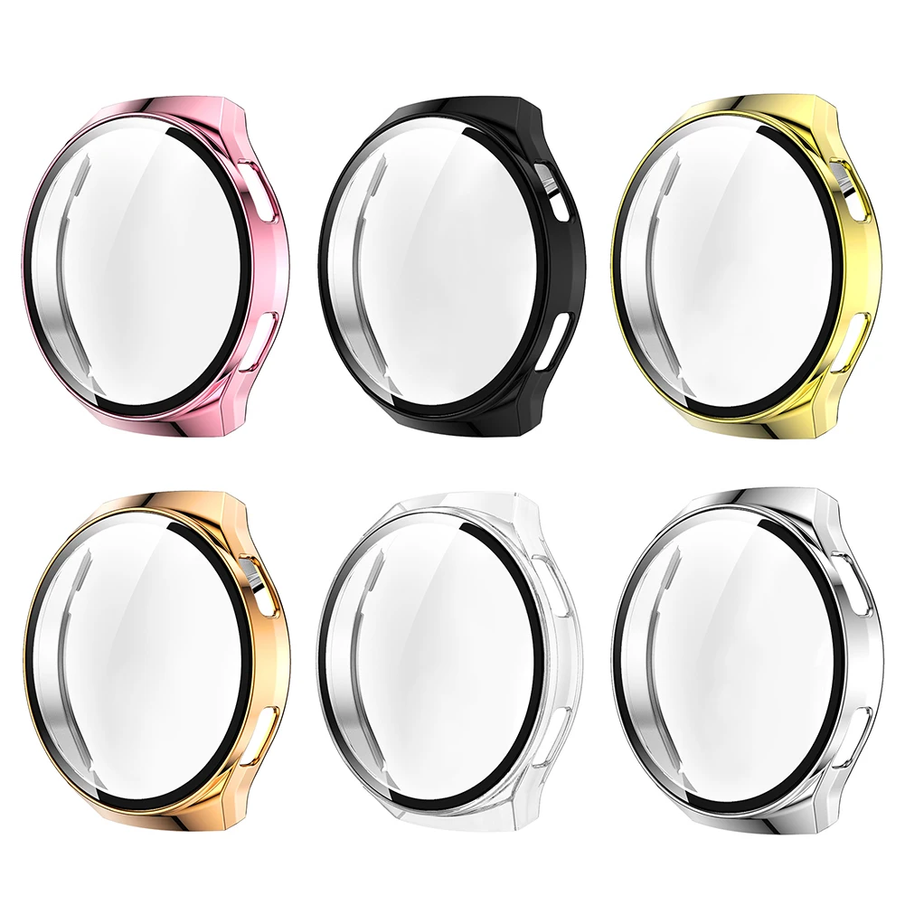 

Huawei Watch GT 2e Shell Protector Shell PC Tempered Glass Bumper Full Cover Smart Watch Protective Case Housing Frame forHuawei