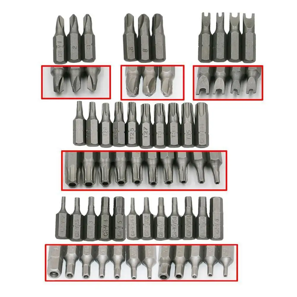 

33Pcs Alloy Drill One Set Hollow Bit Combinations Hexagonal Bit Home Hardware Power Special Accessories Tool S5S9