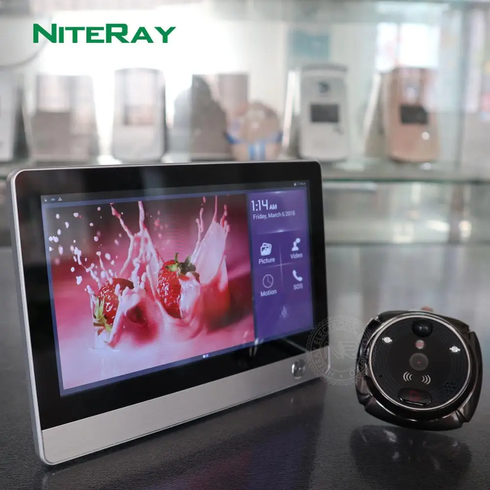 7 дюймовый TFT Wifi дверной звонок 1080p монитор глазок кольцо с камерой iHome 4|door monitor|door