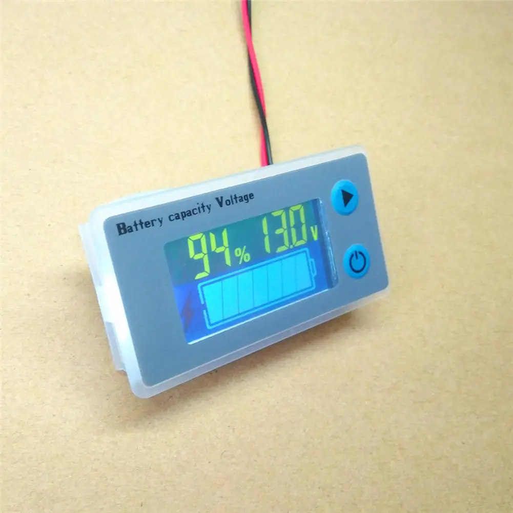 ЖК-дисплей цифровой вольтметр Амперметр постоянного тока 10-100V автомобиля