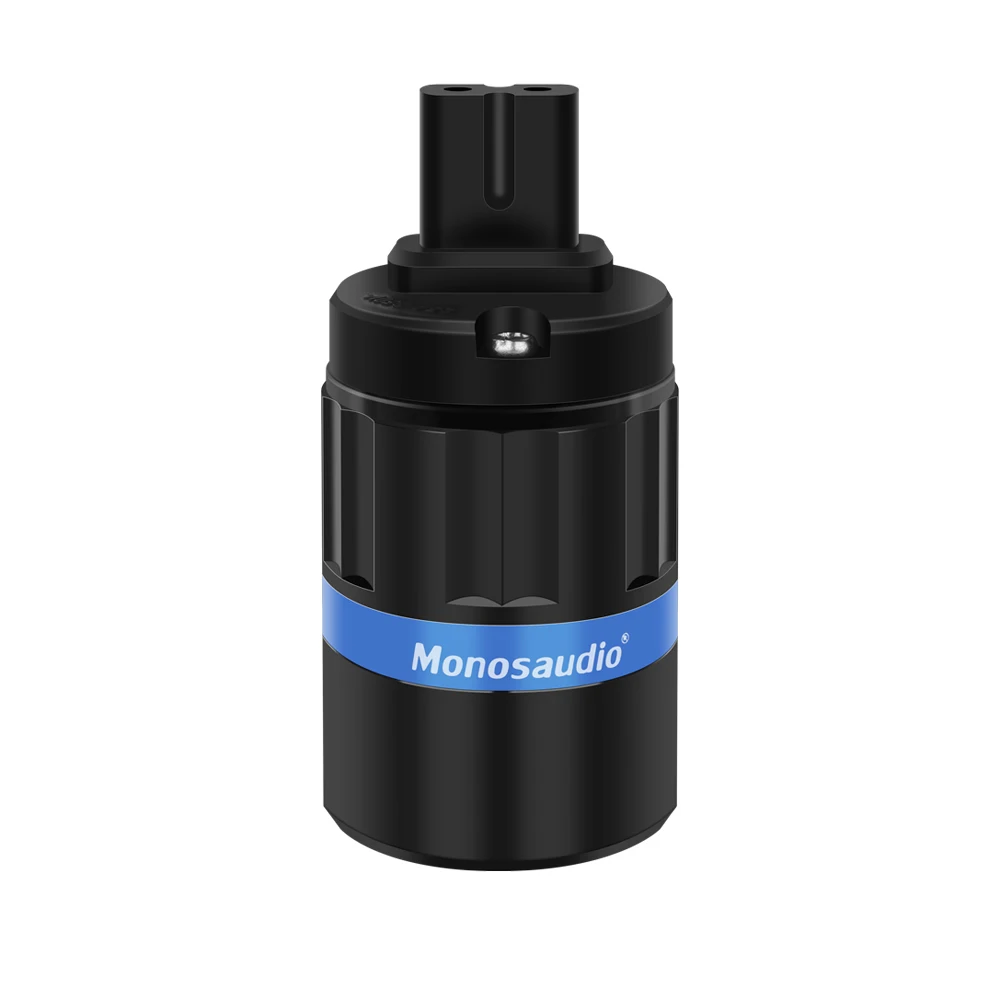 

hifi F184R Pure Copper Gold/Rhodium Plated Figure 8 Power Plug C7 AC Power Plug Connector 25A/250V Audio Grade Plug