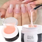 15 мл искусство ногтей Удлинительный УФ-гель прозрачная Быстрая конструкция стекловолокно без шелка бумага Drag 4 цвета аксессуары для дизайна ногтей