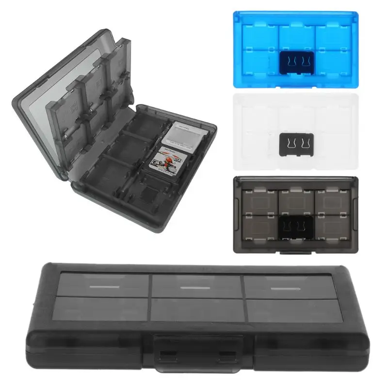 

12+2 Slots Protective Case Game Memory Cards Cartridge Holder Storage Box Organizer Portable for Switch