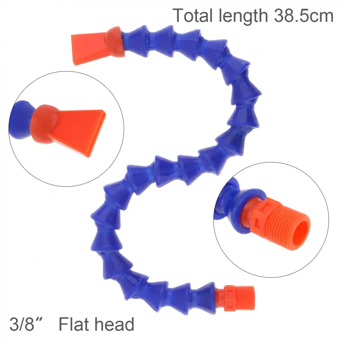 

3/8 Inch Cooling Sprays 400mm Plastic Flexible Water Oil Cooling Tube with Flat Head Nozzle for CNC Machine /Milling/Lathe