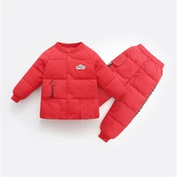 girls suit coatpants cotton 2pcssets%c2%a02021 down velvet warm winter autumn thicken teenager outdoor children clothing