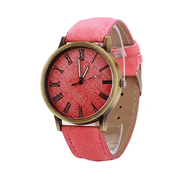 MEIBO Relojes, женские кварцевые часы с кожаным ремешком, мужские повседневные наручные часы, женские часы, женские часы - Цвет: pink