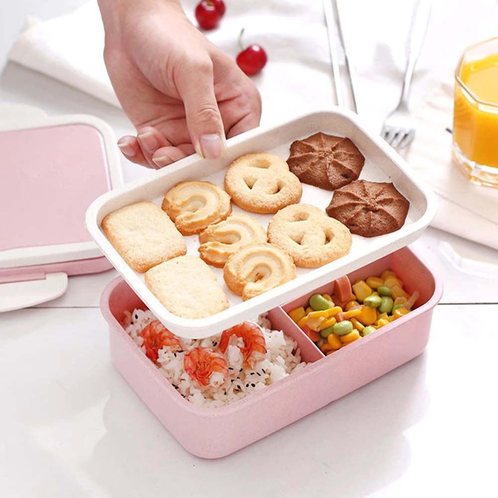 Портативный Ланч бокс из полезного материала пшеничной соломы бэнто боксы