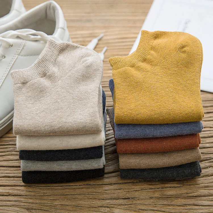 1 пара женские тонкие хлопковые носки однотонные Женские Короткие