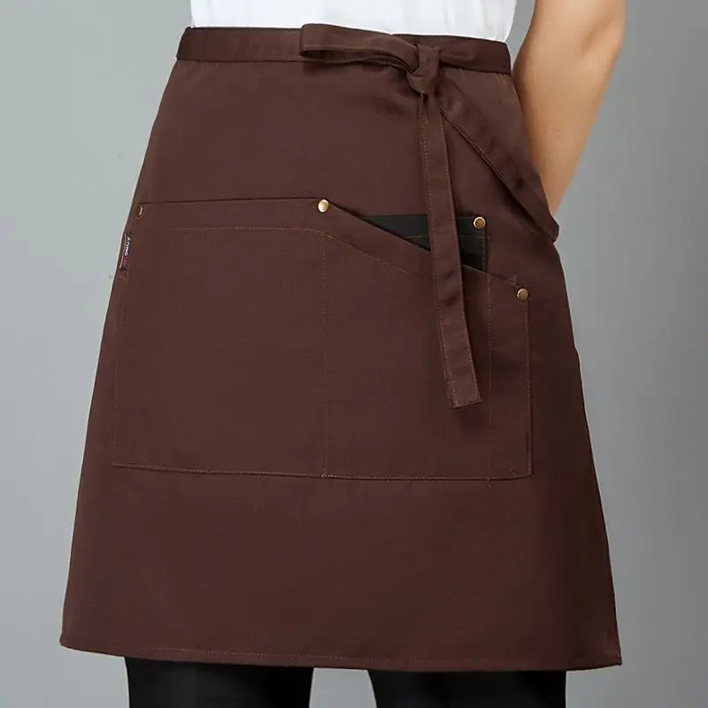 Кухонный Фартук для приготовления пищи фартук на половину талии с большим