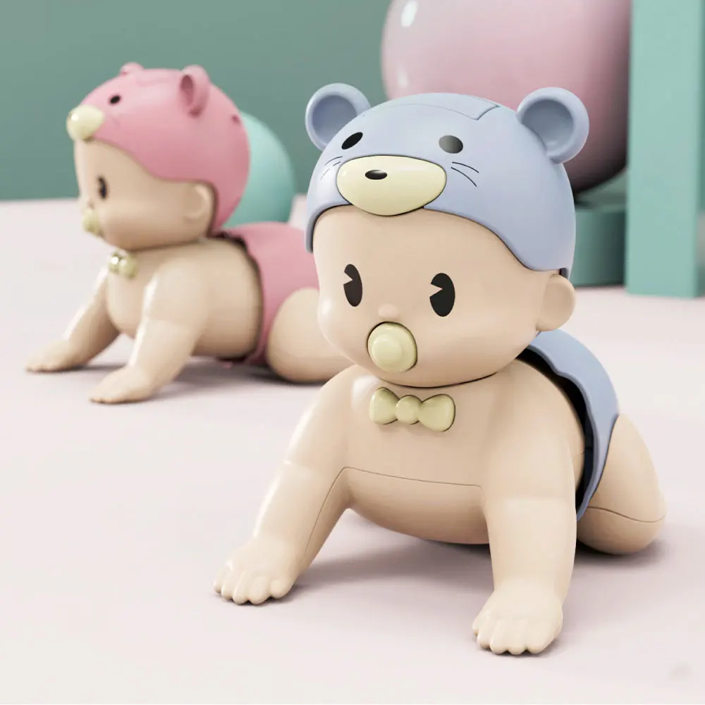 

Кукла для ползания, игрушки для малышей светильник кой музыки светильник ческие куклы, Обучающие игрушки Монтессори для ползания и безопас...