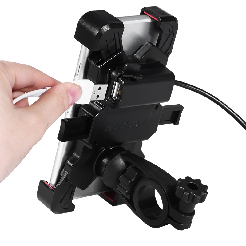 MOTOWOLF Universal Bike Motorcycle Cell Phone Holder Stand for Indian Kawasaki Yamaha Suzuki Honda DUCATI Harley Triumph BMW KTM |