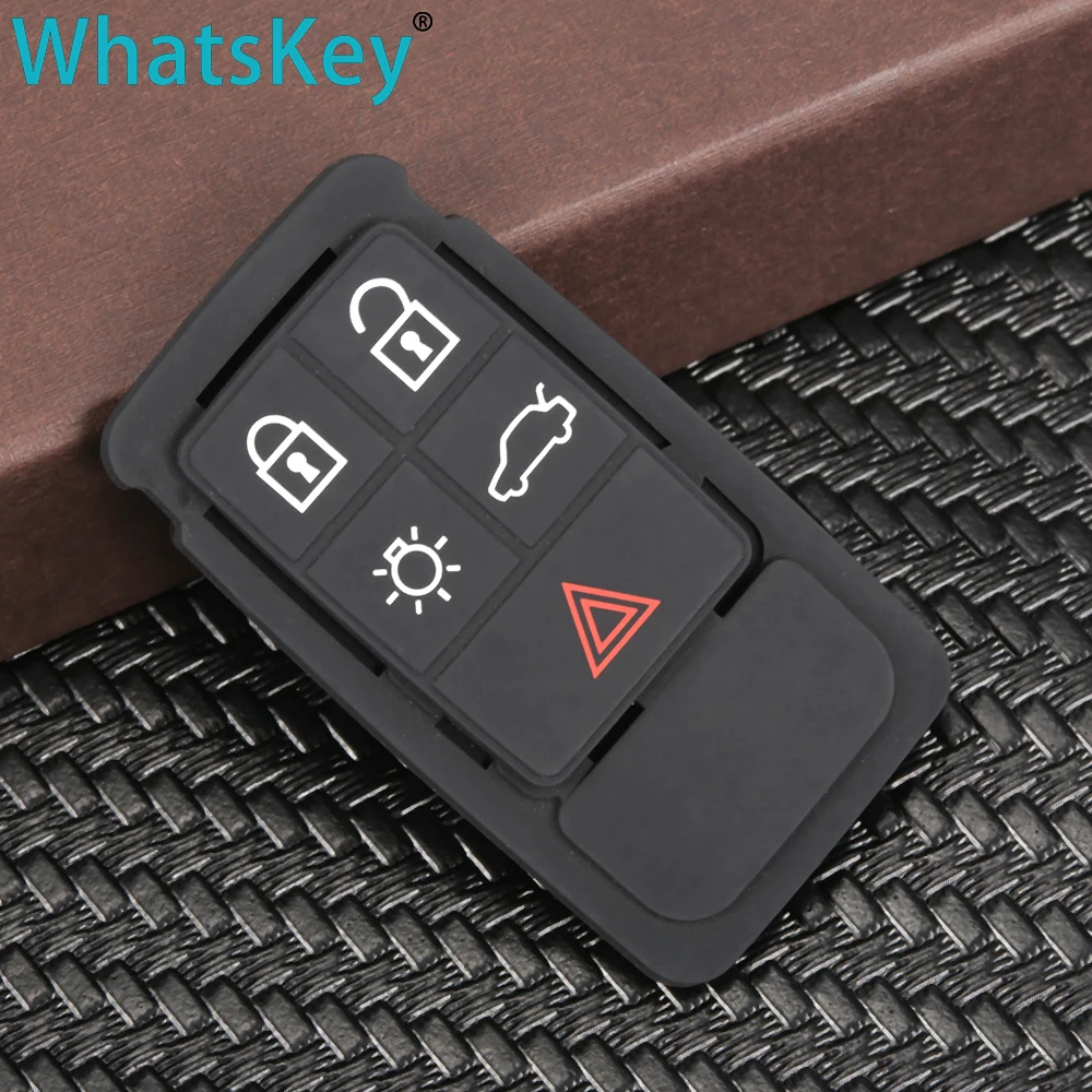 WhatsKey для Volvo V60 S60 S80 V70 XC60 XC70 5 6 кнопок автомобильный умный ключ силиконовая