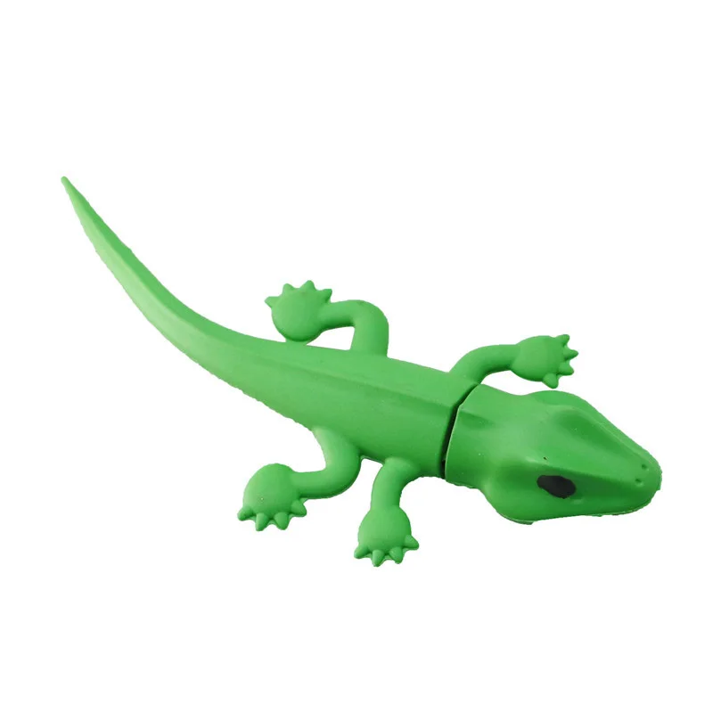 USB флеш накопитель зеленые броши в виде ящерицы 4 ГБ 8 16 32 64 Гб Gecko 3 0 высокое