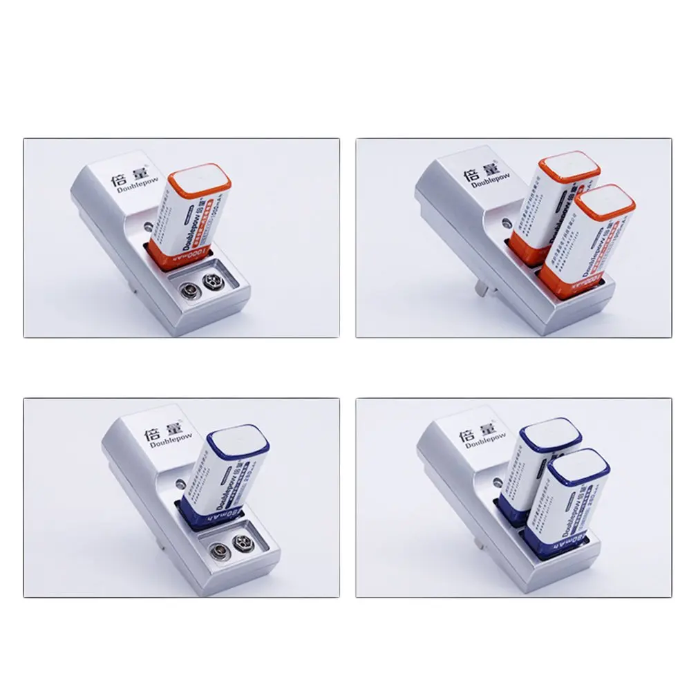 Зарядное устройство Doublepow DP-K19 автоматическое зарядное для зарядки два слота 9 В