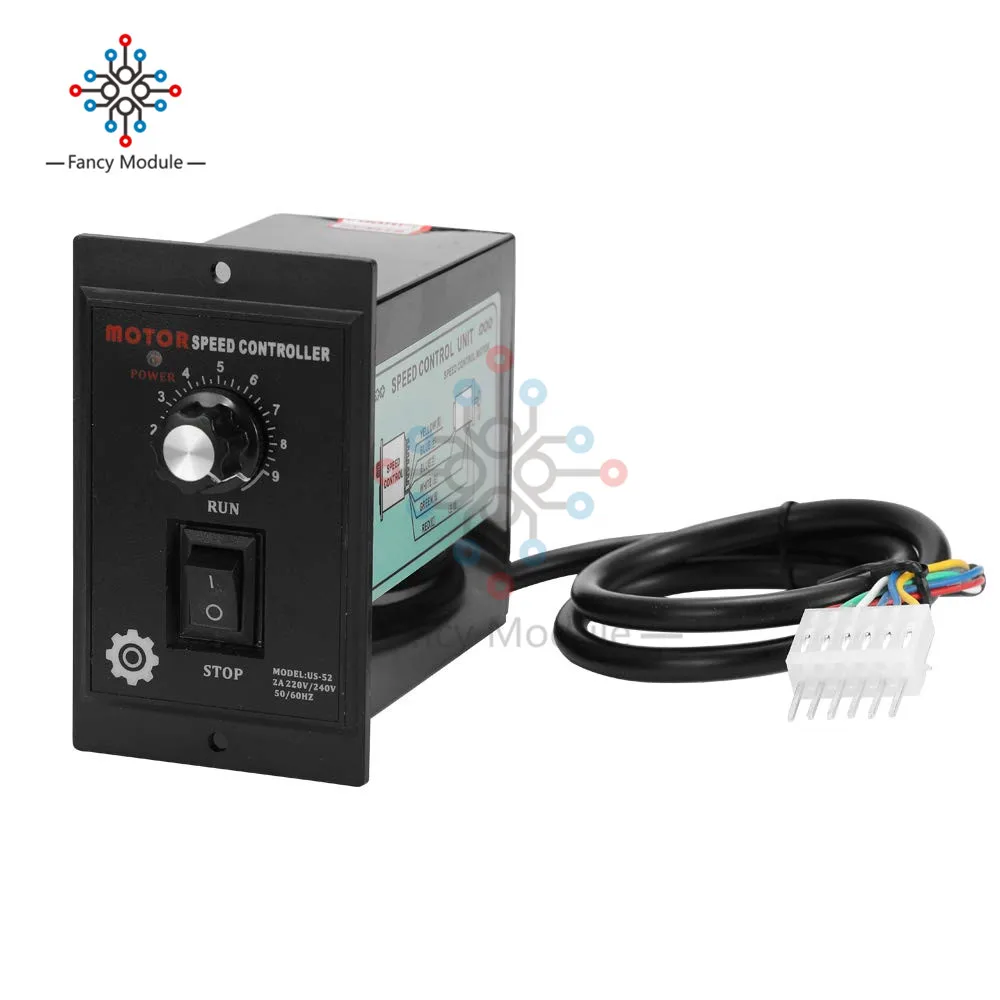 Однорядный 6-контактный регулятор частоты вращения электродвигателя 400 Вт 220 В