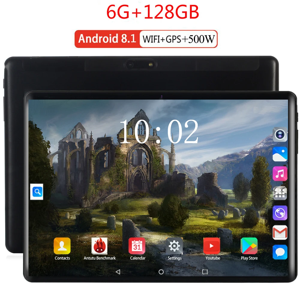  10-   Android 2021  6  + 8, 0  Google store 3G/4G LTE  Android WIFI 10    128